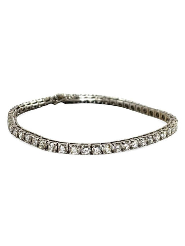 Bracelet Bracelet rivière en or blanc 18K et diamants env. 5 ct 58 Facettes 1896