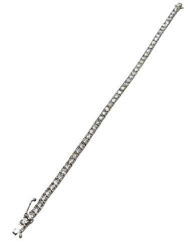 Bracelet Bracelet rivière en or blanc 18K et diamants env. 5 ct 58 Facettes 1896