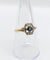 Bague 57.5 Bague Art déco en or 18k et verre bleu (circa 1920) 58 Facettes A07152