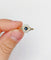 Bague 57.5 Bague Art déco en or 18k et verre bleu (circa 1920) 58 Facettes A07152