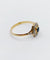 Bague 57.5 Bague Art déco en or 18k et verre bleu (circa 1920) 58 Facettes A07152