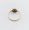 Bague 57.5 Bague Art déco en or 18k et verre bleu (circa 1920) 58 Facettes A07152