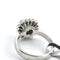 Bague 56 Bague en or blanc 18 ct avec émeraude et diamants 58 Facettes OC SM