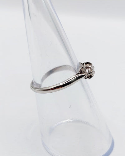 Bague 50.5 Bague solitaire Art déco en platine et diamant taille ancienne 0,10 ct 58 Facettes A07167