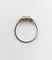 Bague 55 Bague tank Art déco en or blanc 18k et spinelles synthétiques 58 Facettes A07170