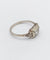 Bague 55 Bague tank Art déco en or blanc 18k et spinelles synthétiques 58 Facettes A07170