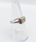 Bague 55 Bague tank Art déco en or blanc 18k et spinelles synthétiques 58 Facettes A07170