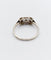 Bague 55 Bague tank Art déco en or blanc 18k et spinelles synthétiques 58 Facettes A07170