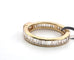Bague 57 Bague veretta - Or jaune 18 kt et diamants baguette 58 Facettes 294/26 Q