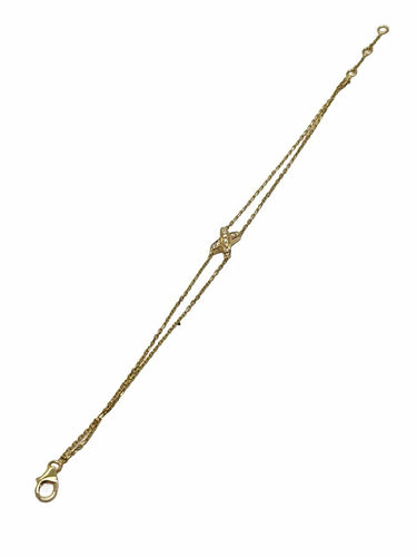 Bracelet Chaumet Liens - Bracelet en or jaune 18K et diamants 0,23 ct 58 Facettes 1924