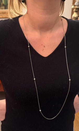 Collier David Yurman - Sautoir en argent 925 et diamants 58 Facettes id: 1758178