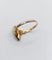 Bague 60 Bague marquise - Grenat taille navette en or rose 18k sur paillons 58 Facettes A07199