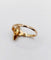 Bague 60 Bague marquise - Grenat taille navette en or rose 18k sur paillons 58 Facettes A07199