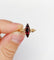 Bague 60 Bague marquise - Grenat taille navette en or rose 18k sur paillons 58 Facettes A07199