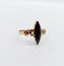 Bague 60 Bague marquise - Grenat taille navette en or rose 18k sur paillons 58 Facettes A07199