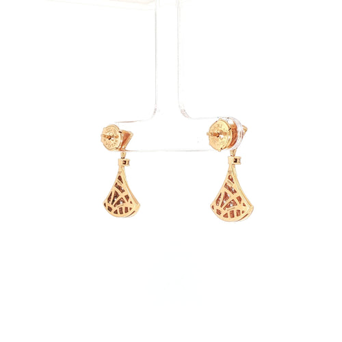 Boucles d'oreilles Bvlgari Divas' Dream - Boucles d'oreilles en or rose et diamants 58 Facettes 2.19458