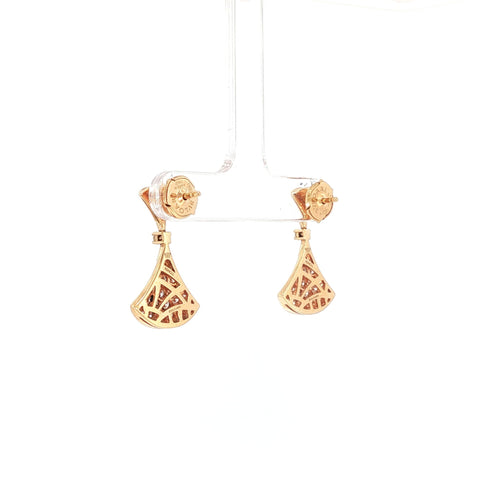 Boucles d'oreilles Bvlgari Divas' Dream - Boucles d'oreilles en or rose et diamants 58 Facettes 2.19458