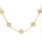 Collier Van Cleef & Arpels Alhambra - Collier 10 motifs en or jaune et diamants 58 Facettes 2.19571