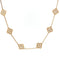 Collier Van Cleef & Arpels Alhambra - Collier 10 motifs en or jaune et diamants 58 Facettes 2.19571