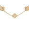 Collier Van Cleef & Arpels Alhambra - Collier 10 motifs en or jaune et diamants 58 Facettes 2.19571