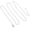Collier Chaîne Art déco en platine, mailles alternées, 45 cm 58 Facettes A07206