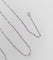 Collier Chaîne Art déco en platine, mailles alternées, 45 cm 58 Facettes A07206