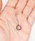 Pendentif Pendentif cible Art déco en or 18k et platine, diamants et rubis synthétiques 58 Facettes A07207