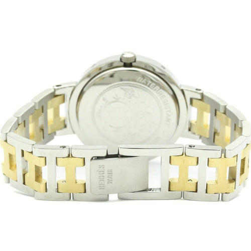 Montre Hermès Clipper - Montre quartz en acier inoxydable et métal plaqué 58 Facettes s05w0trwq1