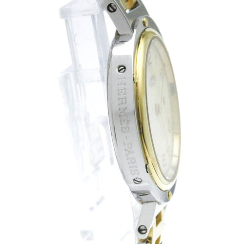 Montre Hermès Clipper - Montre quartz en acier inoxydable et métal plaqué 58 Facettes joxmxbipj0