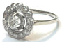 Bague 59 Bague marguerite en or gris et diamants 58 Facettes 269334