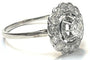 Bague 59 Bague marguerite en or gris et diamants 58 Facettes 269334