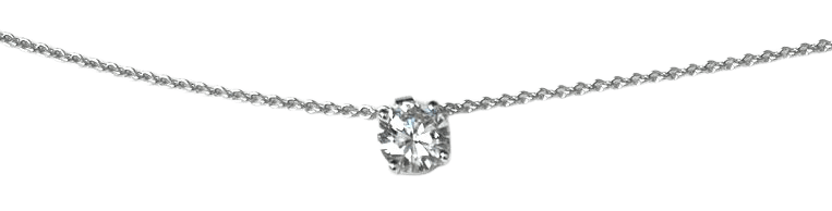 Pendentif Pendentif serti d’un diamant 0,93 ct en or gris 58 Facettes 248798