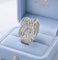 Bague 60.5 Bague tressée en or blanc 18 carats et diamants 58 Facettes 1781