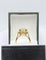 Bague 51 Bague rétro en or jaune 18K sertie d’une aigue-marine ovale 58 Facettes Bordeau/300