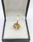 Bague 51 Bague rétro en or jaune 18K sertie d’une aigue-marine ovale 58 Facettes Bordeau/300