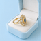Bague 51.5 Bague Pompadour contemporaine saphir et diamants en or jaune 18 carats 58 Facettes 1782