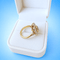 Bague 51.5 Bague Pompadour contemporaine saphir et diamants en or jaune 18 carats 58 Facettes 1782