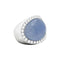 Bague 50 Bague Van Cleef & Arpels or blanc, calcédoine et diamants. 58 Facettes 35263