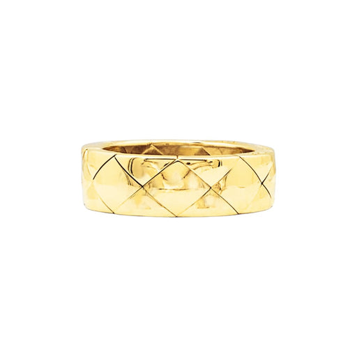 Bague 53 Bague Chanel, "Matelassé", or jaune. 58 Facettes 35656