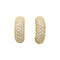 Boucles d'oreilles Boucles d'oreilles demi-créoles or jaune et diamants. 58 Facettes 35537