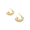 Boucles d'oreilles Boucles d'oreilles demi-créoles or jaune et diamants. 58 Facettes 35537