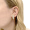 Boucles d'oreilles Boucles d'oreilles demi-créoles or jaune et diamants. 58 Facettes 35537