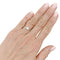 Bague 53 Bague solitaire Tiffany & Co, "True", platine et diamant. 58 Facettes 35643