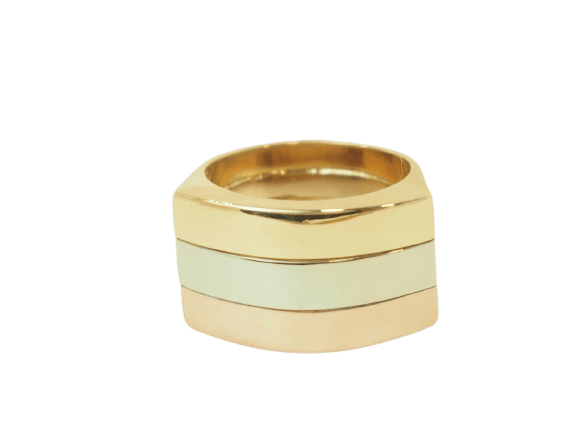 Bague 51 Bague vintage en or 18 carats 3 ors 58 Facettes 33753