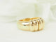 Bague 51 Bague vintage en or jaune 18 carats et diamants, dessus coulissant 58 Facettes 33757