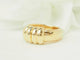 Bague 51 Bague vintage en or jaune 18 carats et diamants, dessus coulissant 58 Facettes 33757