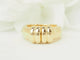 Bague 51 Bague vintage en or jaune 18 carats et diamants, dessus coulissant 58 Facettes 33757