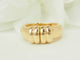 Bague 51 Bague vintage en or jaune 18 carats et diamants, dessus coulissant 58 Facettes 33757