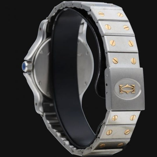 Montre Cartier Montre Santos Ronde Octagon Or Jaune 18K Et Acier 58 Facettes MT46654