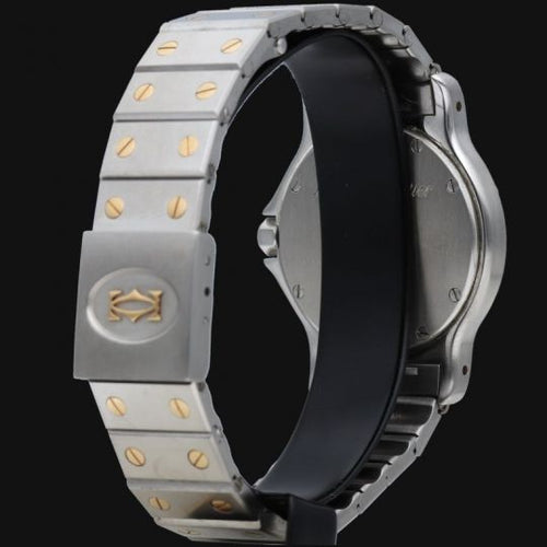 Montre Cartier Montre Santos Ronde Octagon Or Jaune 18K Et Acier 58 Facettes MT46654